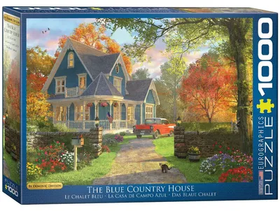 Immagine prodotto di EUROGRAPHICS Puzzle della casa di campagna blu 1000 pezzi