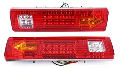 Immagine prodotto di Fari posteriori a LED per rimorchio, 12 V, 19 LED, rossi