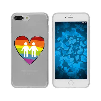Produktbild von PhoneNatic Case kompatibel mit Apple iPhone 8 Plus Silikon-Hülle pride Männer M3