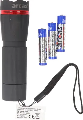 Obrázok produktu pre 1 wattová LED baterka so zoomom s max. 60 lúmenmi vrátane 3 mikrotužkových batérií AAA