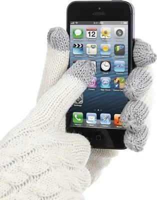 Obrázek produktu pro TRENDZ Rukavice s dotykovým displejem Apple iPhone Samsung HTC Nokia Sony Huawei White