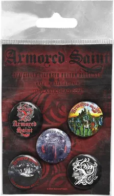 Obrázok produktu pre Armored Saint - Logo - sada 5 ks PH2314 (jedna veľkosť) (viacfarebné)