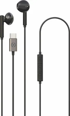 Produktbild von Celly UP1100TYPEC, Kabelgebunden, Anrufe/Musik, 20 - 20000 Hz, 15 g, Kopfhörer, Schwarz