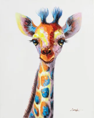 Produktbild von ArtUniverse Leinwandbild Giraffenportrait 40 x 50 cm