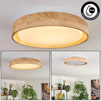 Produktbild von Salerno Deckenlampe aus Holz/Metall/Kunststoff in Natur/Weiß