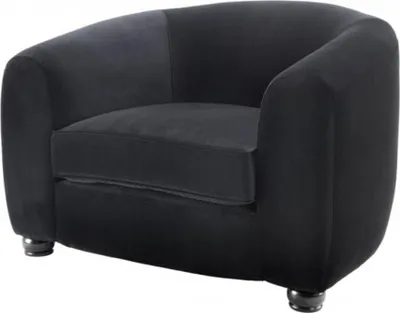 Produktbild von Casa Padrino Luxus Art Deco Hotel Sessel Schwarz - Luxus Qualität
