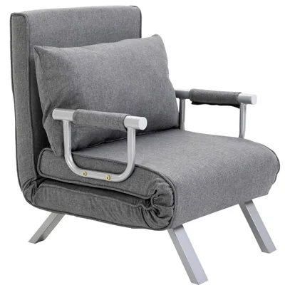 Produktbild von HOMCOM 3-in-1 Schlafsofa mit Armlehne Schlafsessel Klappbett Chaiselongue