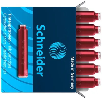 Produktbild von Schneider Schreibgeräte Ink Cartridge, Rot, 6 Stück(e)