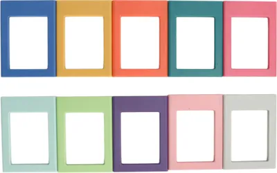 Immagine prodotto di 10pcs 3 pollici frigo magneti cornice foto frigo magnetico per archiviazione armadietti di stoccaggio lavandino di stoccaggio