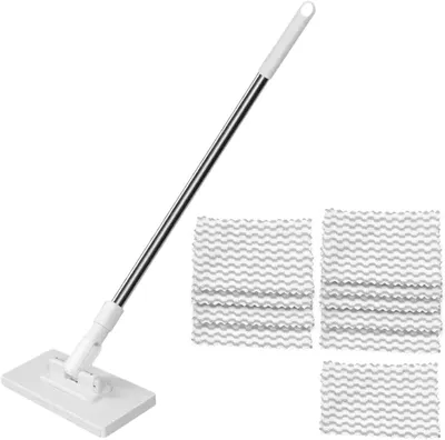 Productafbeelding van Vloerwisser - Stofdoek Mop - Dagelijkse Reiniging - Wasbaar Doekontwerp - 100 cm - A