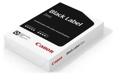 Produktbild von Canon Black Label Zero Papier, A4,500 Blatt 80g klimaneutral im Karton Flächengewicht 80 g/m² ISO536 (99840554)