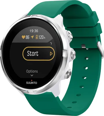 Obrázek produktu pro Suunto 9 Baro, Suunto 9, Suunto 7, Sony Smartwatch 2 Řemínek: silikonový řemínek imoshion se stříbrnou sponou bez instalační pomůcky