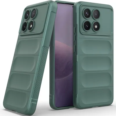 Obrázek produktu pro Pouzdro pro Xiaomi Redmi K70 / K70 Pro Měkké TPU Silikonové Nárazuvzdorné Ochranné Pouzdro zelené