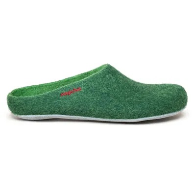 Produktbild von Gottstein Magicfelt 701 Uni Wollfilz-Pantoffel Dunkelgrün (Dark Green), 17701-4818 - Gr. 43