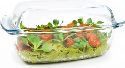 Obrázok produktu pre Sklenená pekáreň 5,8 l s vekom, zapekacia misa, sklenený riad, sklenená pekáreň