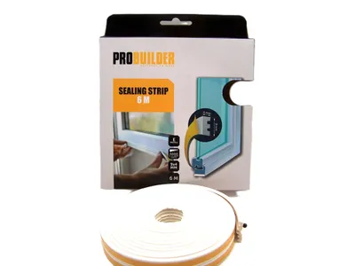 Produktbild von Fenster Tür Zugluftstopper Zugluftdichtung E - Profil 9 x 4 mm