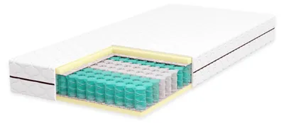 Produktbild von Matratze 180x200 cm - Weich (H2) - Schaumstoff T25 - Federkernmatratze - Höhe 17 cm - Hypoallergen & Antibakteriell - Bezug abnehmbar & waschbar