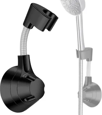 Produktbild von Handbrause Halterung, Brausehalter, 360° Verstellbarer, Duschkopfhalterung Ohne Bohren, Universal