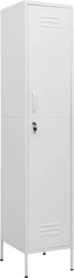 Image de vidaXL Armoire à casiers blancs 35x46x180 cm Acier