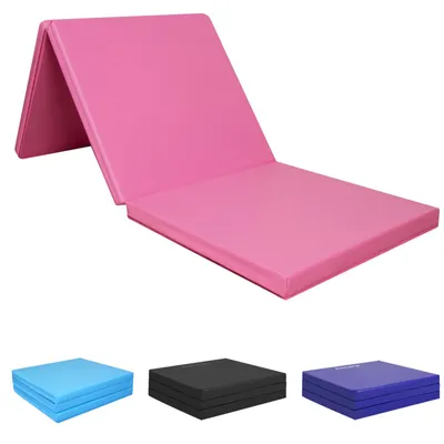 Produktbild von Turnmatte Weichbodenmatte klappbar Rosa 180 x 60 x 5 cm Kinder
