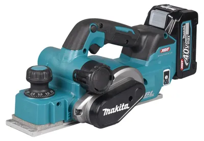Produktbild von Makita Akku-Hobel 40V max. / 4,0 Ah, 2 Akkus + Ladegerät im MAKPAC KP001GM201
