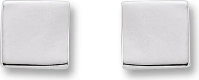 Produktbild von Ohrstecker viereck 5,0 mm 925/- Silber rhodiniert