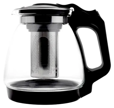 Produktbild von Premium Teekanne Glas mit Edelstahl Filter Sieb, 1,7 Liter Hitzebeständig Glaskanne mit Deckel, Teekanne mit Siebeinsatz, Tea Maker, Teekann mit Sieb Tee Kanne