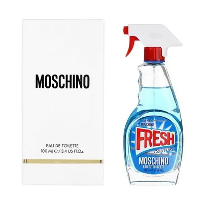 Zdjęcie produktu dla Moschino Fresh Couture, Kobiety, 100 ml, Butelka jednorazowa, Bergamotka, Mandarynka, Ylang-ylang, Osmantus, Piwonia, Malina, Ambroxan, Paczula, Drewniany