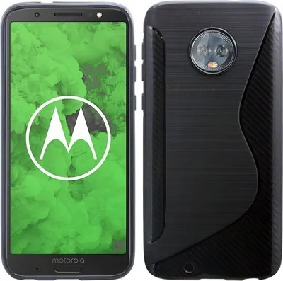 Produktbild von Motorola G6 Handy Silikon Schutzhülle Cover Case Schwarz