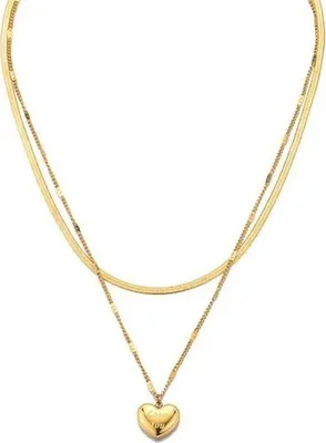 Produktbild von Love you Halskette – Goldene Damenhalskette KP26939