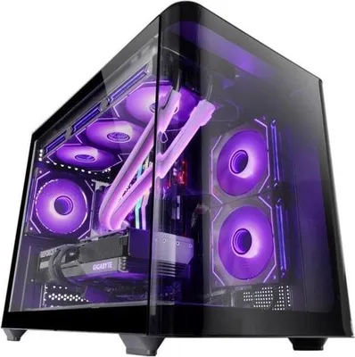 Image de Mars Gaming MCFUSIONM, Mini Tour, PC, Noir, Micro ATX, Mini-ITX, 16 cm, 44,5 cm