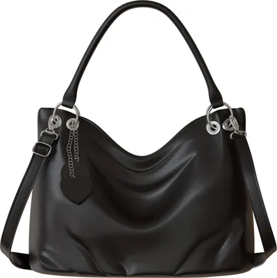 Produktbild von Damen Handtasche Shopper City Umhänge Tasche Veganes-Leder Elegant 30617 Black