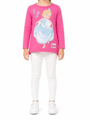 Produktbild von 82404Disney Prinzessin Emmy Langarmshirt Mädchen – Pink, Gr. 104 – Süßes Shirt mit Prinzessin Emmy Motiv, bequem & stylisch