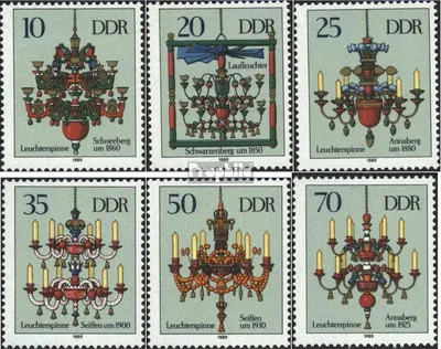 Produktbild von Briefmarken DDR 1989 Mi 3289-3294 (kompl.Ausg.) FDC Erzgebirgische Leuchterspinnen