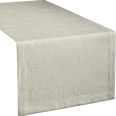 Produktbild von REDBEST Tischläufer Snowflake" hellgrau 40x170 cm"
