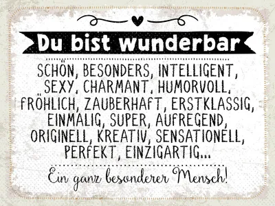 Produktbild von vianmo Holzschild 30x40 cm du bist wunderbar. Ein ganz besonderer Mensch Schild