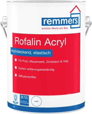 A white metal can of paint with branding and product information.