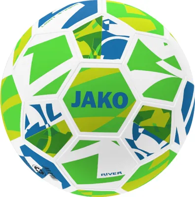 Produktbild von JAKO Jugendball River 4 weiß/neongrün/neongelb. 290g