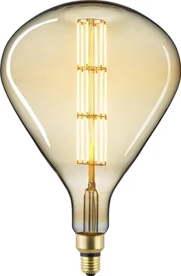 Produktbild von SIGOR 8W Giant TEAR gold E27 640lm 1800K dimmbar LED Lampe R250