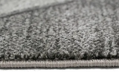 Produktbild von Teppich Design Wohnzimmer teppich geometrisches Muster in grau Größe - 60 x 110 cm