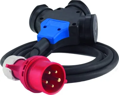 Produktbild von HEDI AK16HK Adapterkabel Drehstrom-Schuko 16 A, 2,5 m 5x2,5 mm², für Außen