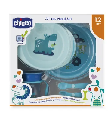 Produktbild von Chicco 00016201200000, Teller für Kleinkinder, Blau, Junge/Mädchen, 1 Jahr(e)