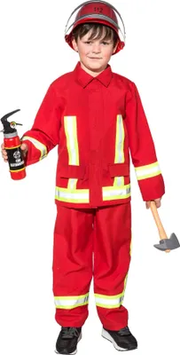 Immagine prodotto di Costume da vigile del fuoco Tim uniforme rossa per bambini