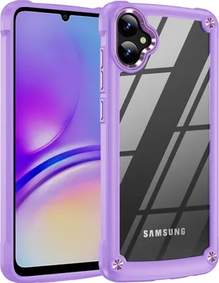 Produktbild von Hülle für Samsung Galaxy A06 Hybrid Transparente PC Robust TPU Bumper Stoßfest Schutzhülle Lila