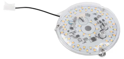 Zdjęcie produktu dla 3,93-calowa lampa sufitowa z wentylatorem i oświetleniem LED, 120 V AC, 18 W, 2000 lm, 3 temperatury barwowe, z możliwością ściemniania, z magnetycznym panelem modernizacyjnym do wymiany