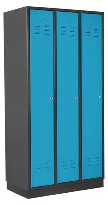 Produktbild von "STORAX" Spind 1775x890x500mm 3-türig RAL7016/5012