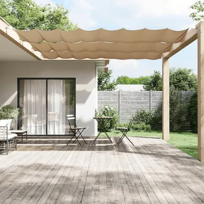 Immagine prodotto di Maison Exclusive - Tenda da sole verticale Taupe 60x1200 cm Tessuto Oxford