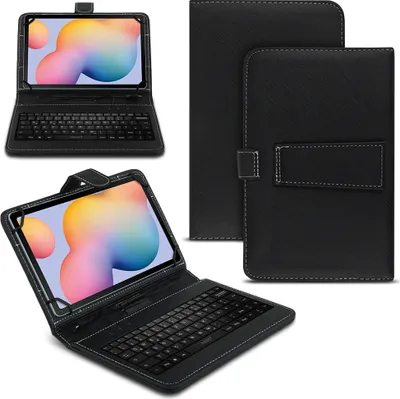 Produktbild von Tablet Hülle Samsung Galaxy Tab Serie 10 10.1 10.4 Tasche Tastatur SchutzhülleFarben:Schwarz;Tablet :Samsung Galaxy Tab A 10.1 2019