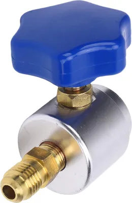 Produktbild von R134A-Dosenhahnventil-Ersatz für 1/4 Zoll 1/2 AC-Freon-Ladeschlauch, selbstdichtende Metall-Kältemittelöffnung