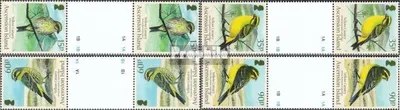Produktbild von Briefmarken Ascension 2010 Mi 1118ZS-1121ZS Zwischenstegpaare (kompl.Ausg.) postfrisch Gelbbauchgirlitz